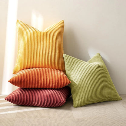 Set of 4 Textured Boho Pillow Covers