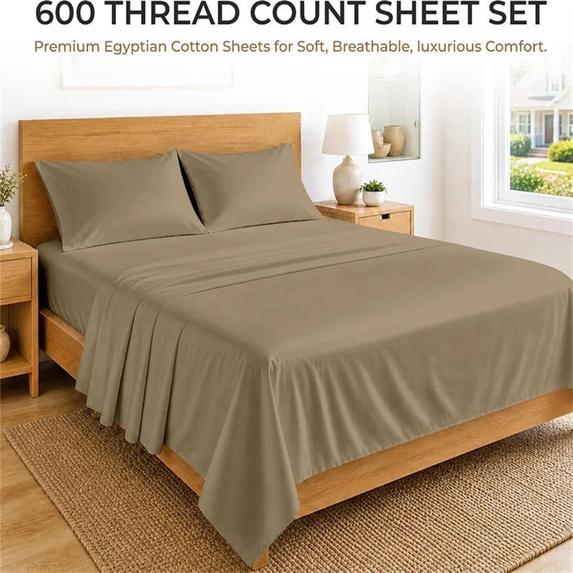 Egyptian Cotton Bed Sheet Set