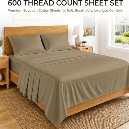 Egyptian Cotton Bed Sheet Set