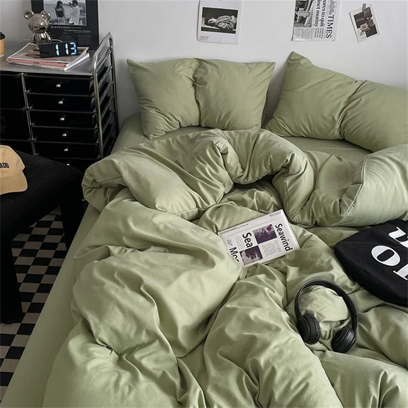 100% Washed Cotton Bedding Set