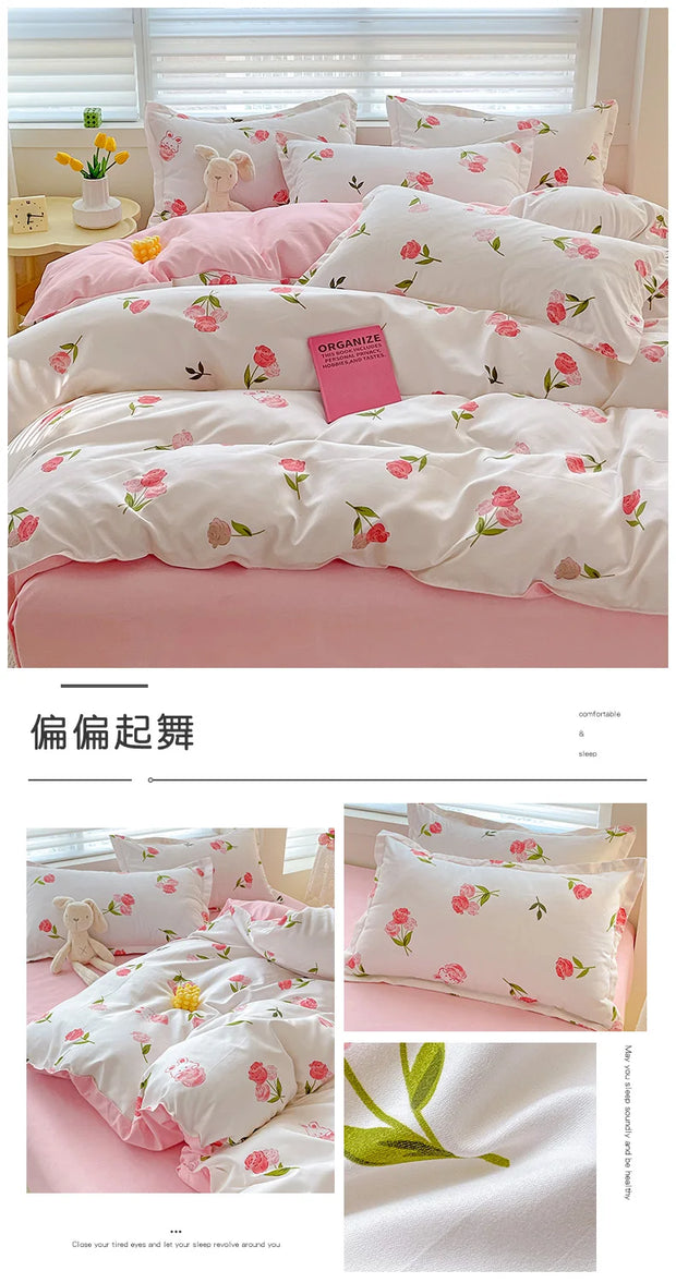 4 Pieces Bedding Set