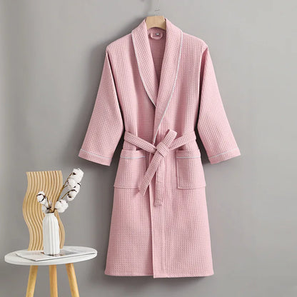 Cotton Waffle Weave Bathrobe