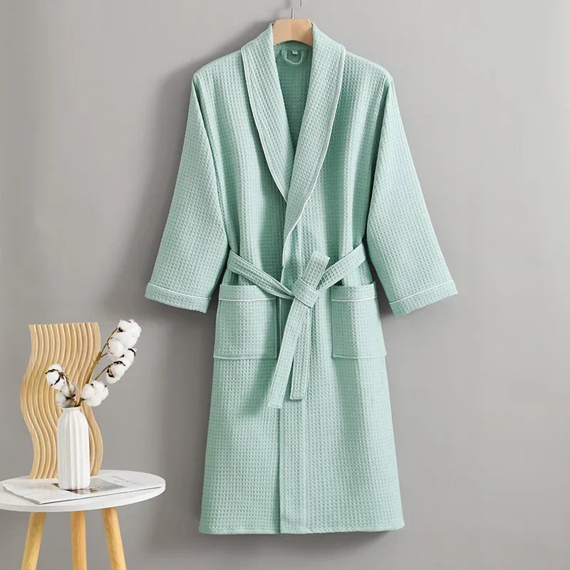Cotton Waffle Weave Bathrobe
