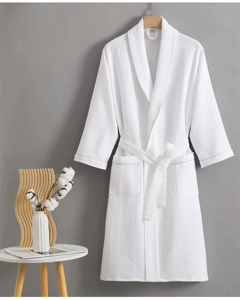Cotton Waffle Weave Bathrobe