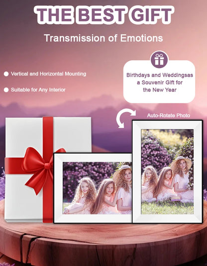 Smart Digital Photo Frame 10.1" — WiFi, HD Touch Screen & 32GB Storage