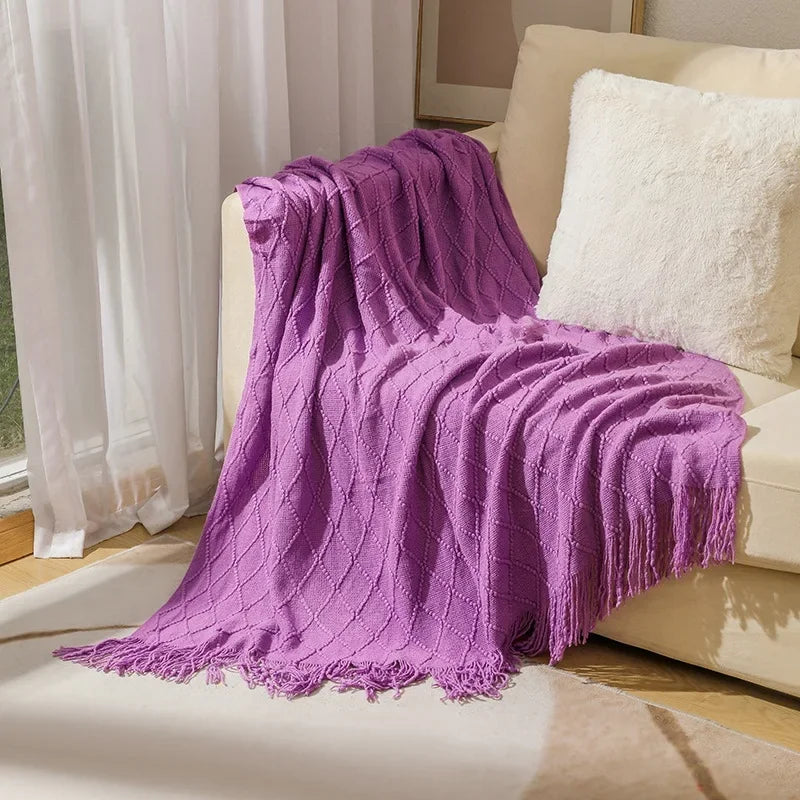 Luxe Knit Throw Blanket