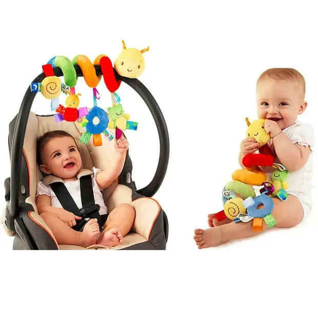 Musical rattle ornament for stroller or crib