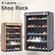 Spacious 4 and 6-layer Shoe Rack