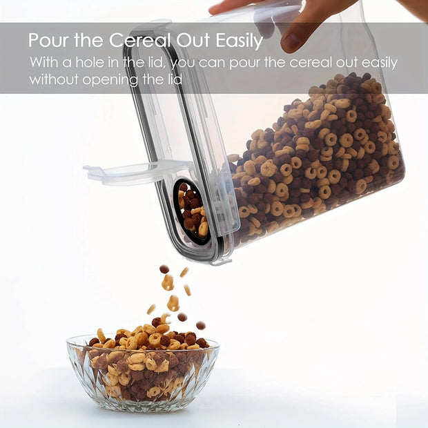 3-Piece Airtight Cereal Storage Containers Set
