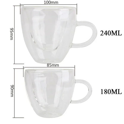 Double-Wall Borosilicate Glass Cups