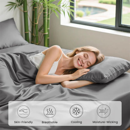 100% Pure Bamboo Bed Sheet Set – 4 or 6 Pieces