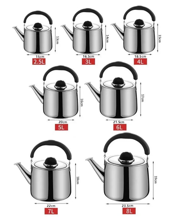 Shiny 304 Stainless Steel Kettle
