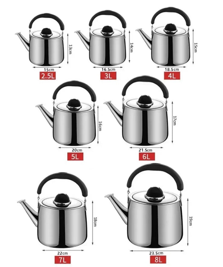 Shiny 304 Stainless Steel Kettle