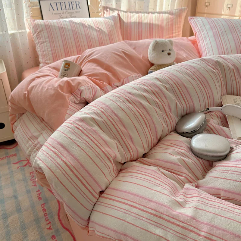 100% Cotton Plaid Duvet Cover