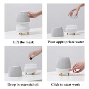Humidifier and Essential Oil Diffuser with Remote Control