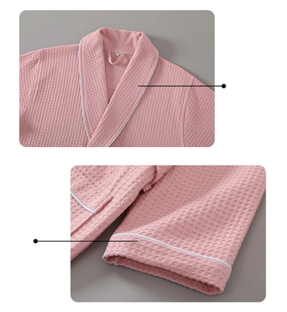 Cotton Waffle Weave Bathrobe