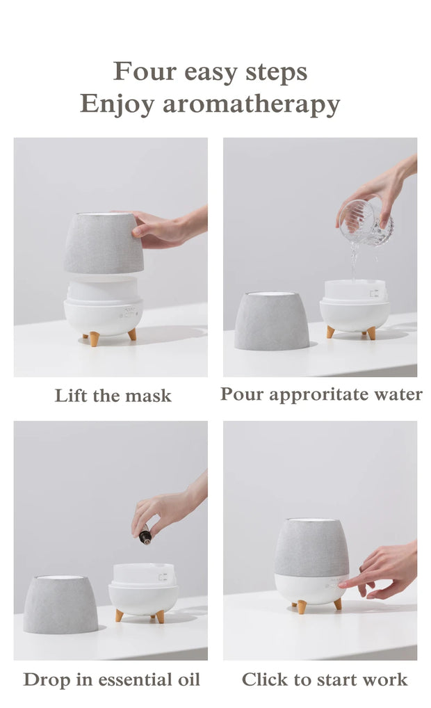 Humidifier and Essential Oil Diffuser with Remote Control