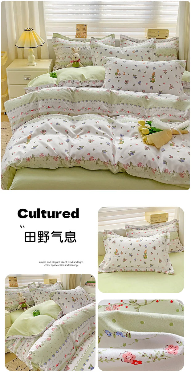 4 Pieces Bedding Set
