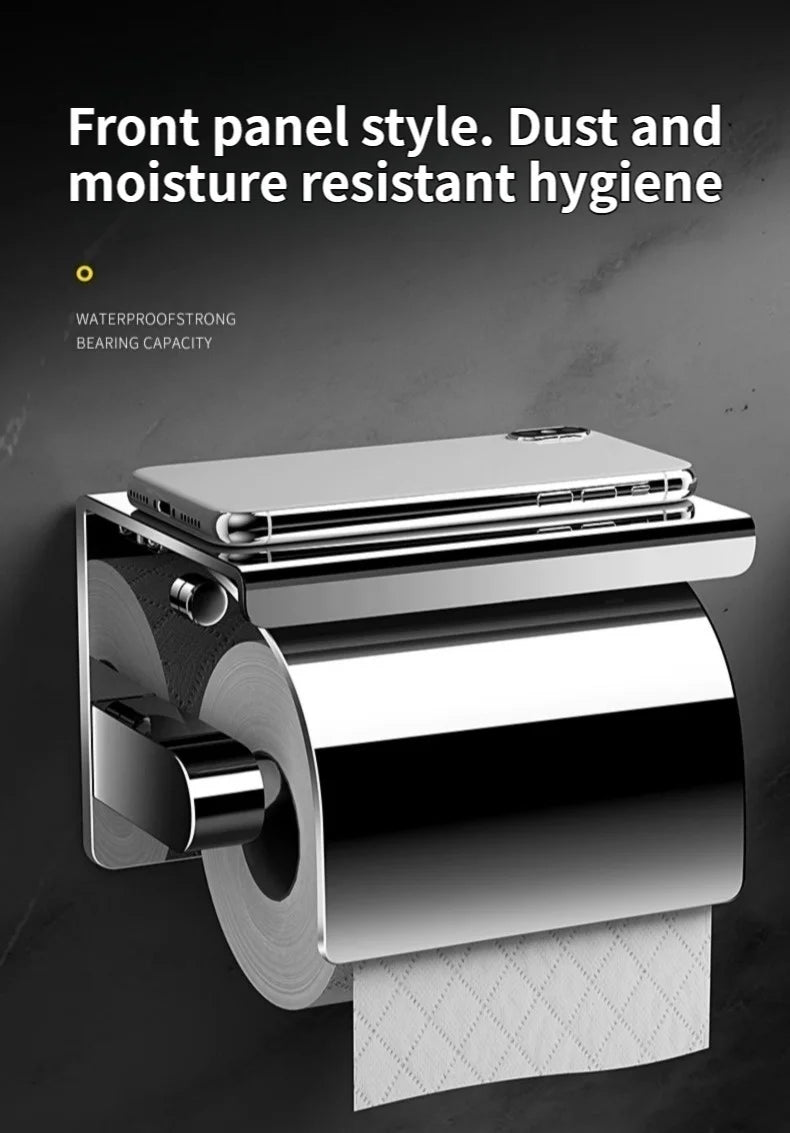 Stainless Steel Paper Towel and Toilet Paper Holder