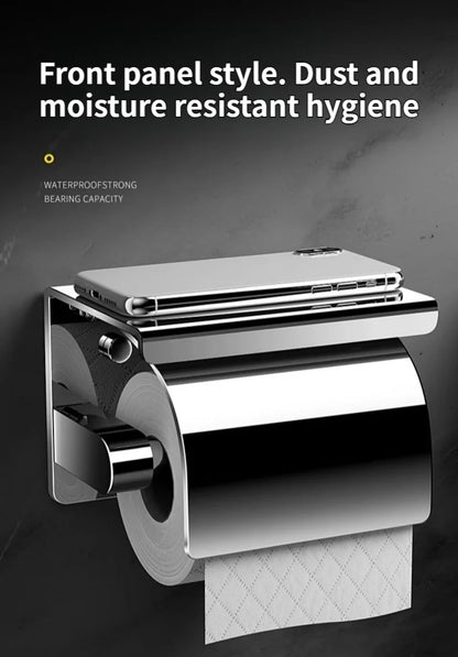 Stainless Steel Paper Towel and Toilet Paper Holder