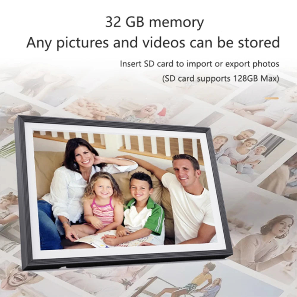 10.1" Digital Photo Frame | 1280×800 IPS Screen with Clock & Calendar