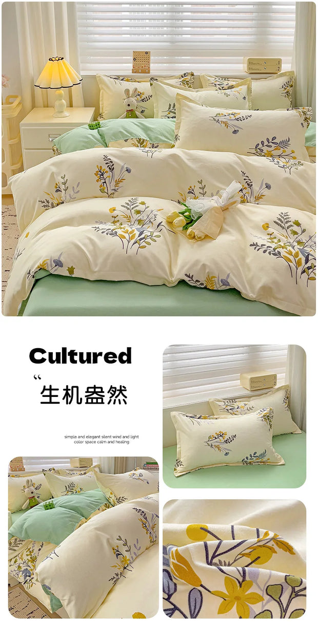 4 Pieces Bedding Set
