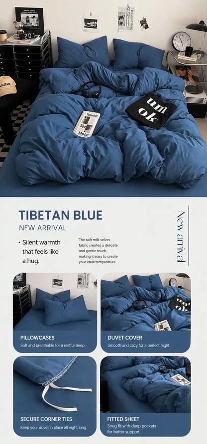 100% Washed Cotton Bedding Set