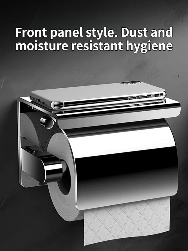 Stainless Steel Paper Towel and Toilet Paper Holder
