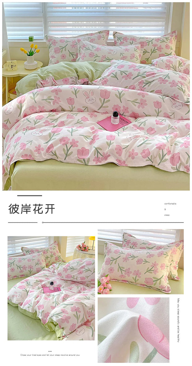 4 Pieces Bedding Set