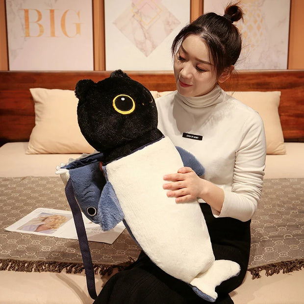 Adorable Hugging Cat Pillow
