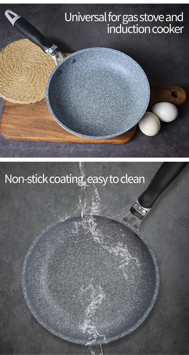 Non-Stick Maifan Stone Design Frying Pan