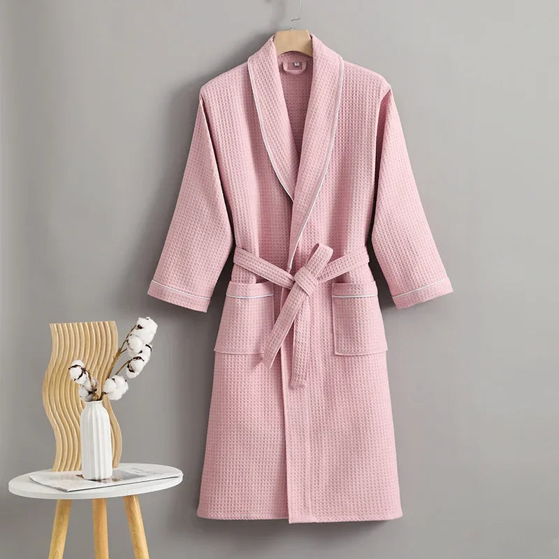 Cotton Waffle Weave Bathrobe