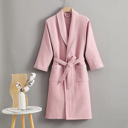 Cotton Waffle Weave Bathrobe