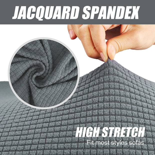 Stretch Jacquard Sofa Cover – 1/2/3/4 Seaters + Cushion Covers.