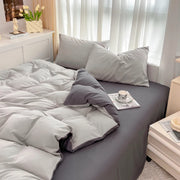 4 Pieces 2 Side Color Bedding Set