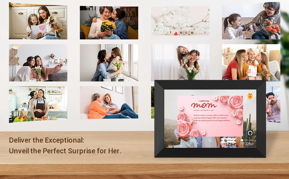 Smart Digital Photo Frame 10.1" — WiFi, HD Touch Screen & 32GB Storage