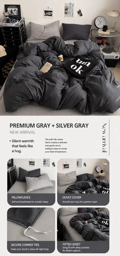 100% Washed Cotton Bedding Set