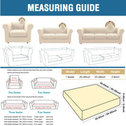 Stretch Jacquard Sofa Cover – 1/2/3/4 Seaters + Cushion Covers.