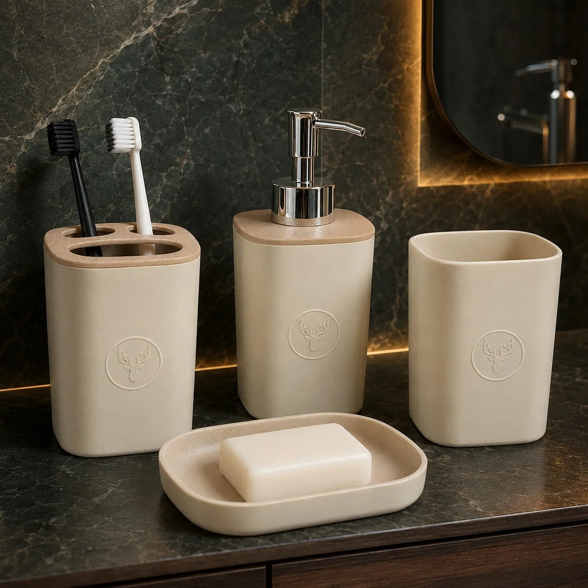 4-Piece Bathroom Accessory Set
