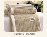 Double-sided Velvet Blanket and Pillowcase Set | Super Soft, Warm and Comfortable.