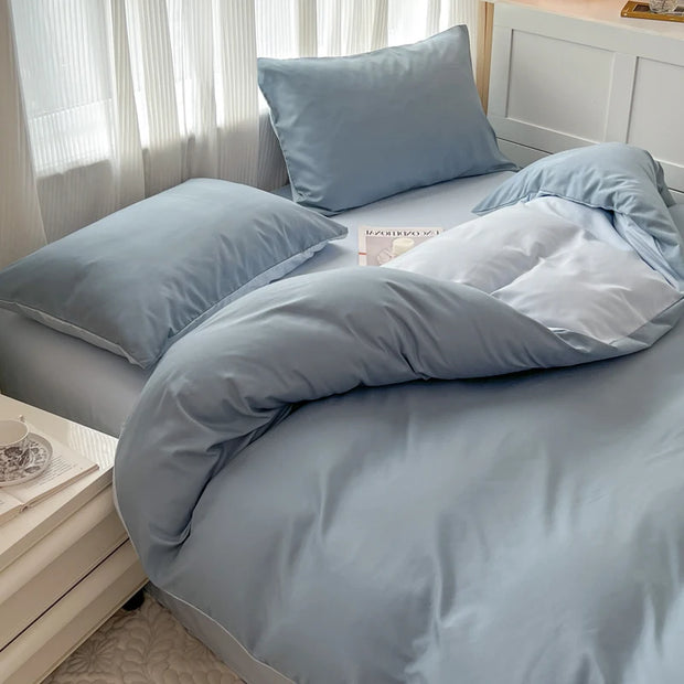 4 Pieces 2 Side Color Bedding Set