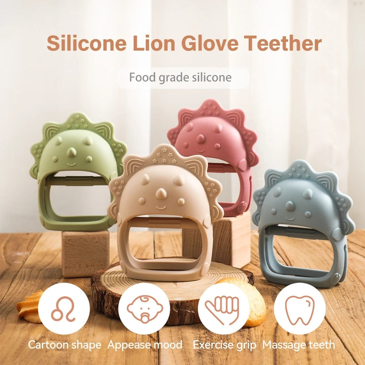 1pc Baby Silicone Teether Glove Shaped