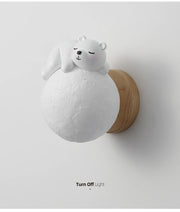 Charming Little Bear Moon Night Light