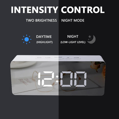 LED Desk Clock with Temperature Display