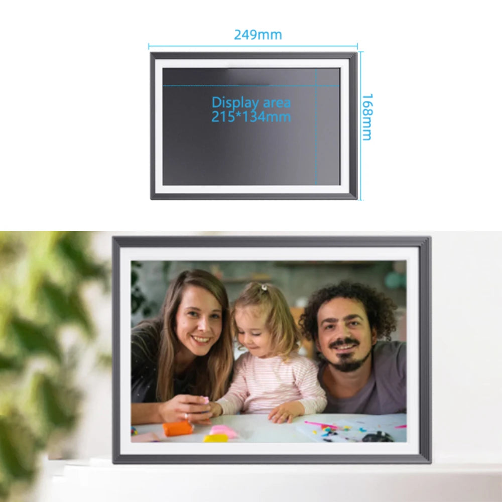 10.1" Digital Photo Frame | 1280×800 IPS Screen with Clock & Calendar