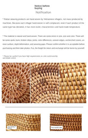 Handwoven Storage Basket - Rattan Tray