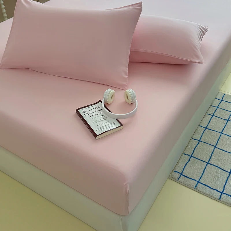 Washed Soft-Finish Fitted Sheet
