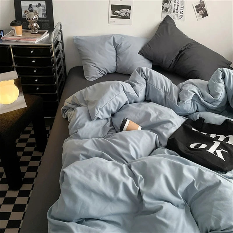 100% Washed Cotton Bedding Set