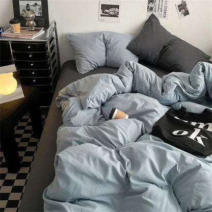 100% Washed Cotton Bedding Set