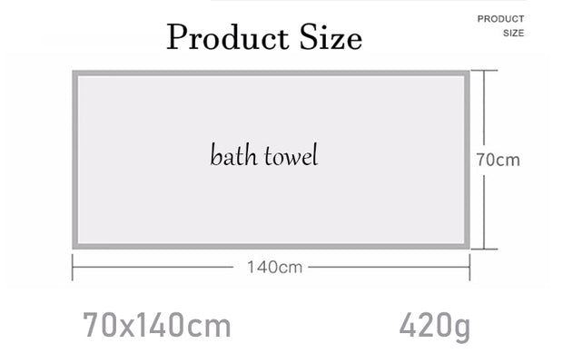 Pure Cotton Bath Towel Set